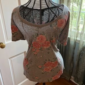 Grey floral top from torrid